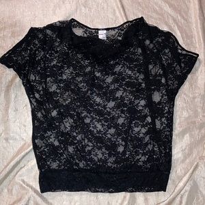 EXPRESS BLACK LACE TOP